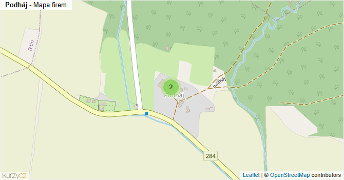 Podháj - mapa firem