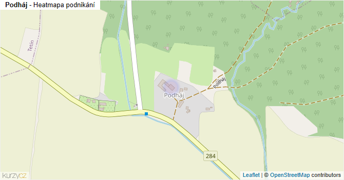 Podháj - mapa podnikání