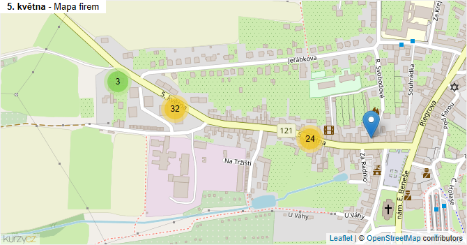 5. května - mapa firem