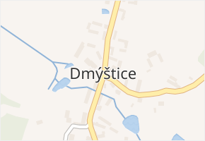 Dmýštice v obci Milevsko - mapa části obce