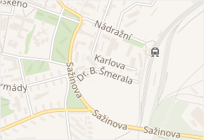 Dr. B. Šmerala v obci Milevsko - mapa ulice