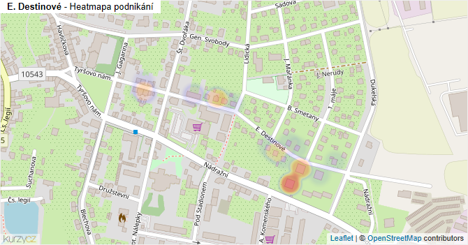 E. Destinové - mapa podnikání