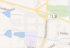 Erbenova v obci Milevsko - mapa ulice