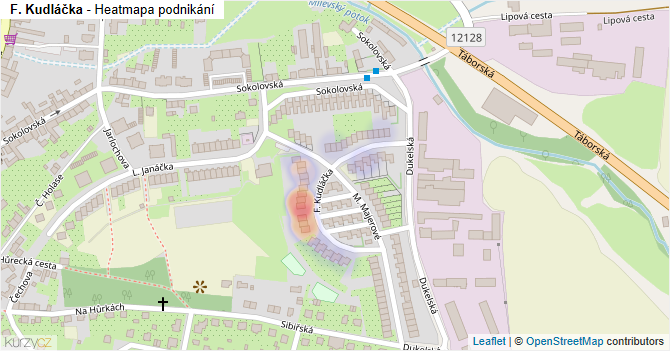 F. Kudláčka - mapa podnikání