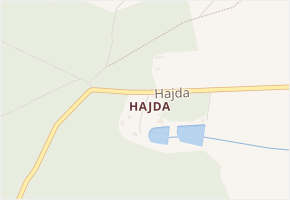 Hajda v obci Milevsko - mapa ulice