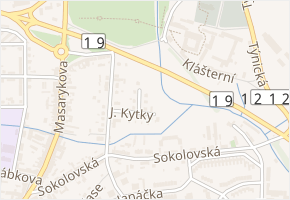 J. Kytky v obci Milevsko - mapa ulice