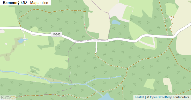 Kamenný kříž - mapa ulice