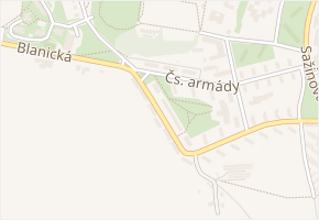 Karla Čapka v obci Milevsko - mapa ulice