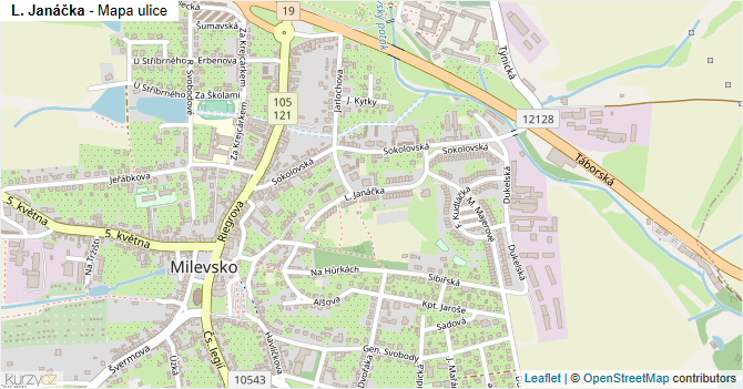 L. Janáčka - mapa ulice