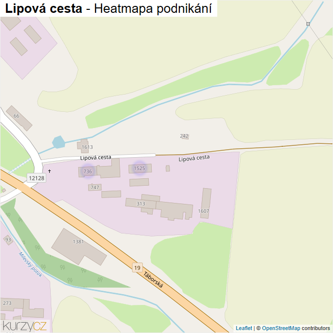 Mapa Lipová cesta - Firmy v ulici.