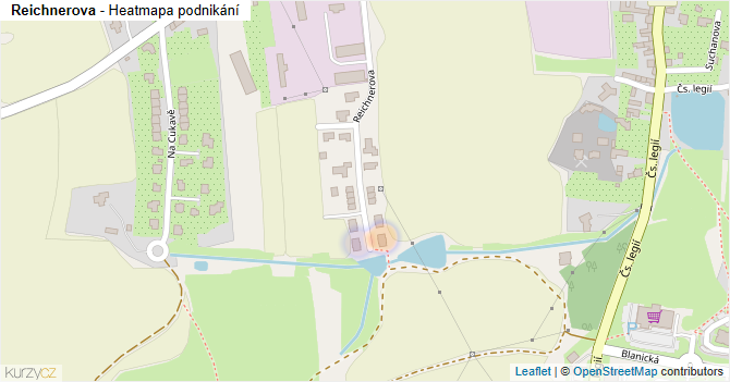Reichnerova - mapa podnikání