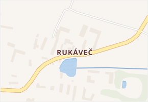 Rukáveč v obci Milevsko - mapa části obce