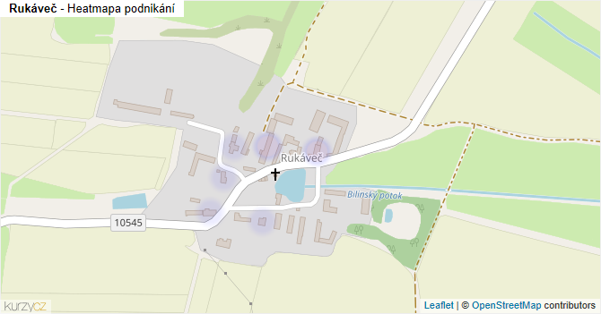 Rukáveč - mapa podnikání