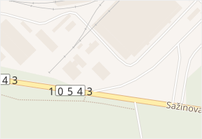 Sažinova v obci Milevsko - mapa ulice