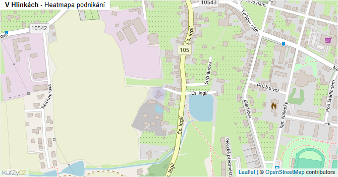 V Hlinkách - mapa podnikání