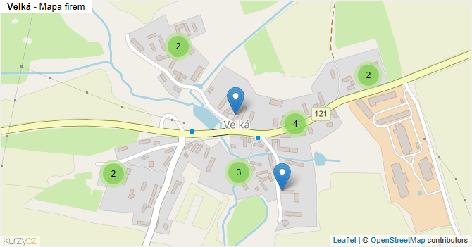 Velká - mapa firem