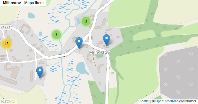 Milhostov - mapa firem