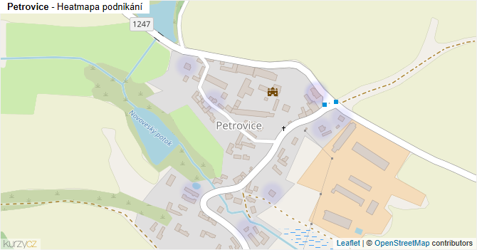 Petrovice - mapa podnikání
