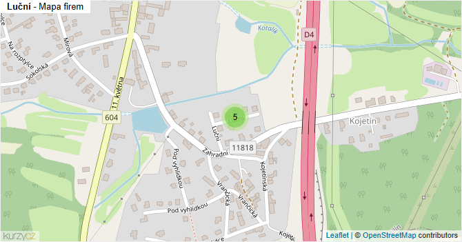 Luční - mapa firem