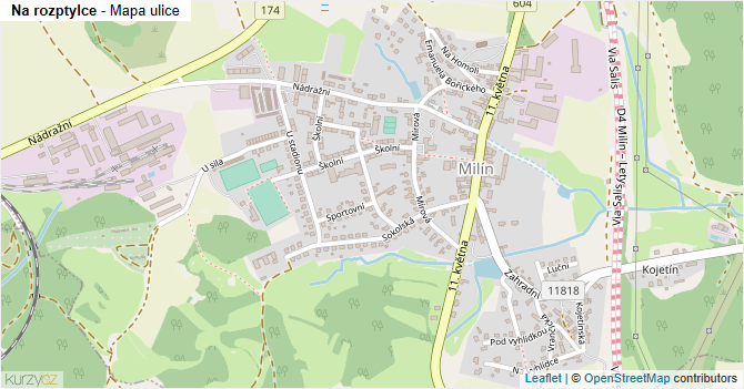 Na rozptylce - mapa ulice