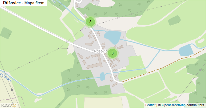 Rtišovice - mapa firem