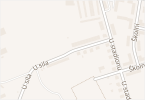 U sila v obci Milín - mapa ulice