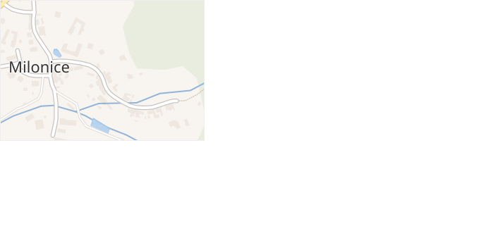 Milonice v obci Milonice - mapa části obce