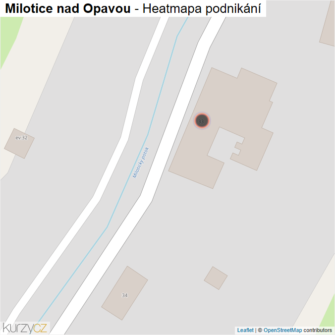 Mapa Milotice nad Opavou - Firmy v obci.