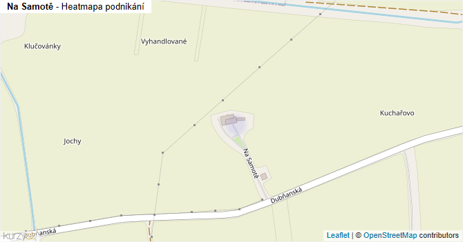Na Samotě - mapa podnikání