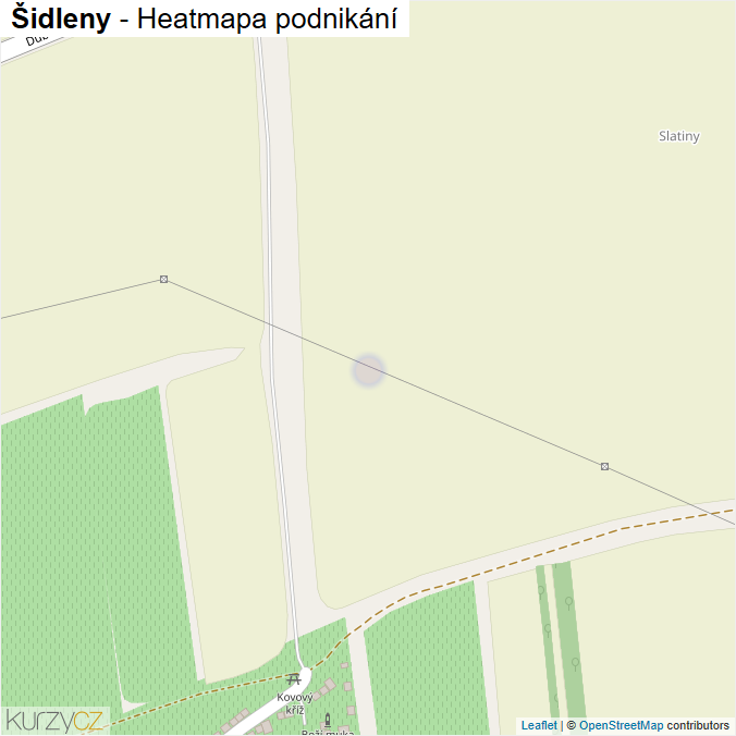 Mapa Šidleny - Firmy v ulici.