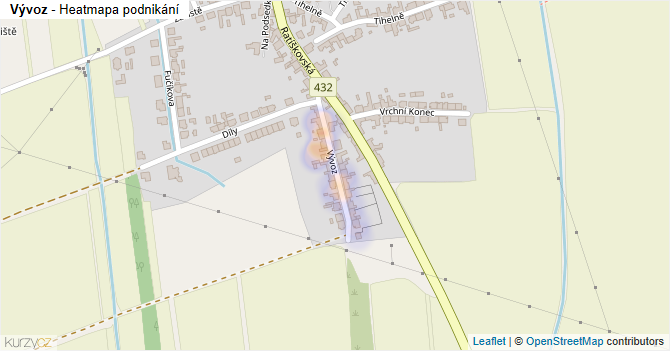 Vývoz - mapa podnikání
