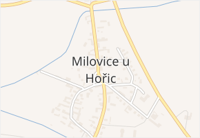 Milovice u Hořic v obci Milovice u Hořic - mapa části obce