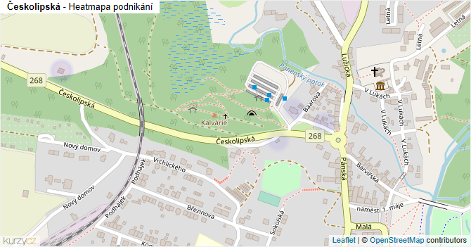 Českolipská - mapa podnikání