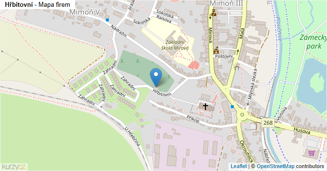 Hřbitovní - mapa firem