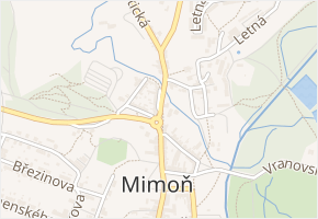 Kozinovo náměstí v obci Mimoň - mapa ulice