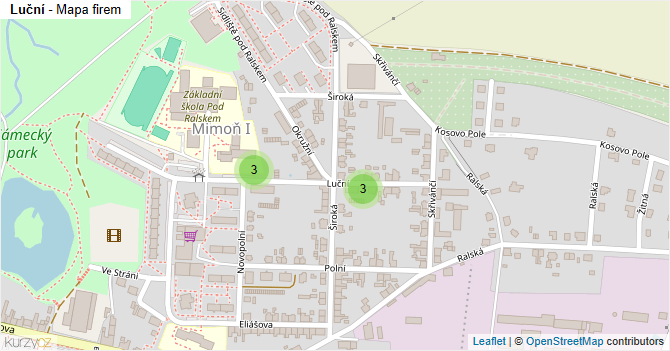 Luční - mapa firem