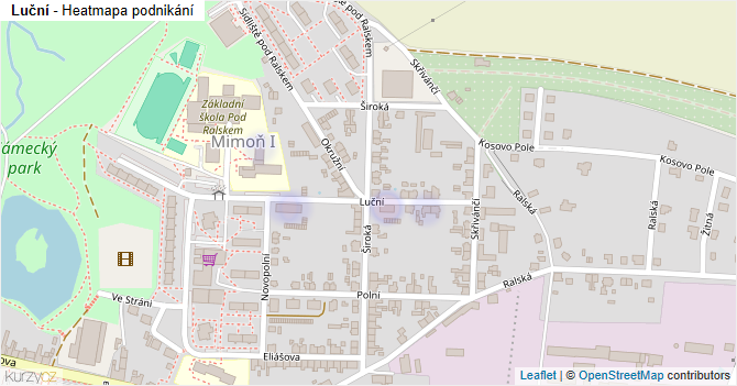 Luční - mapa podnikání