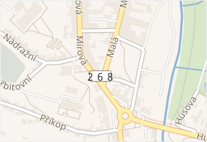 Malá v obci Mimoň - mapa ulice