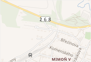 Nový domov v obci Mimoň - mapa ulice