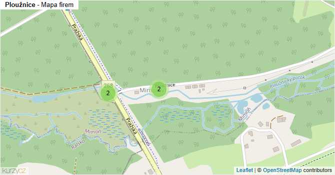 Ploužnice - mapa firem