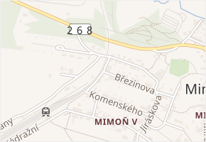 Podhájek v obci Mimoň - mapa ulice