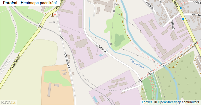 Potoční - mapa podnikání