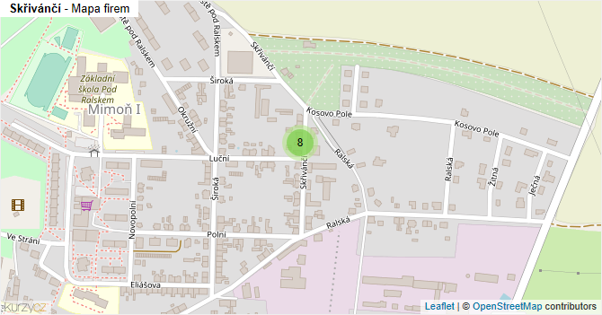 Skřivánčí - mapa firem
