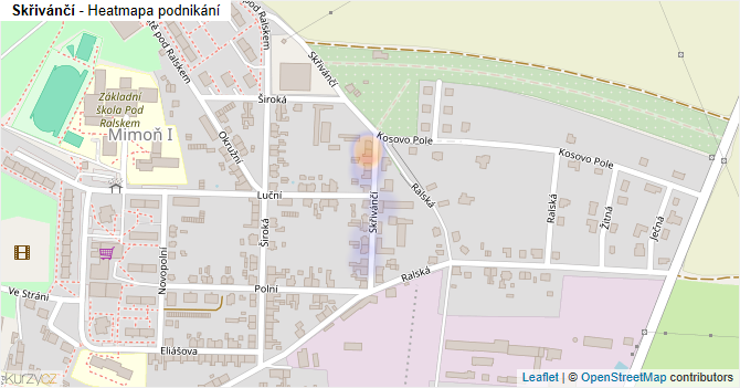 Skřivánčí - mapa podnikání
