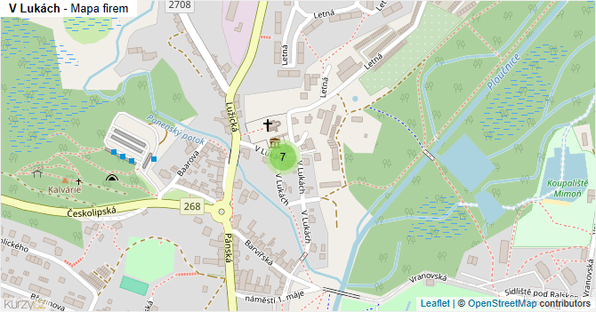 V Lukách - mapa firem