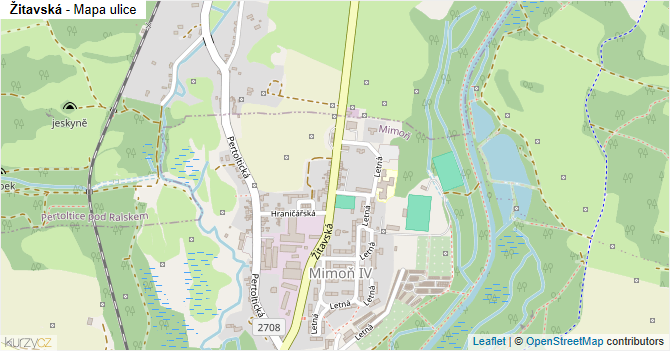 Žitavská - mapa ulice