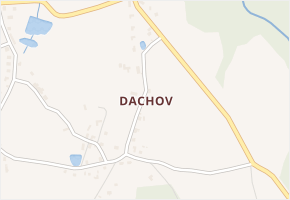 Dachov v obci Miřetice - mapa části obce
