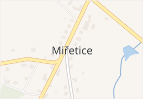 Miřetice v obci Miřetice - mapa části obce