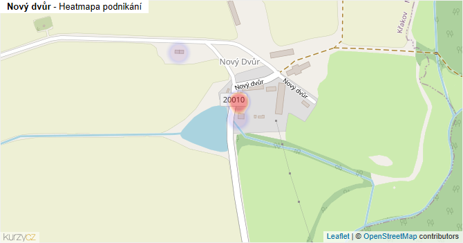 Nový dvůr - mapa podnikání