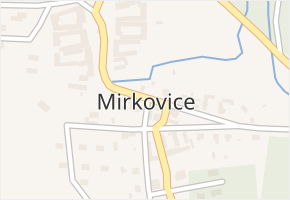 Mirkovice v obci Mirkovice - mapa části obce